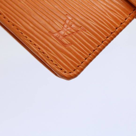LOUIS VUITTON Epi Porte Billets Compact Bifold Wallet Mandarin M6355H Auth 58865 - Picture 7 of 16